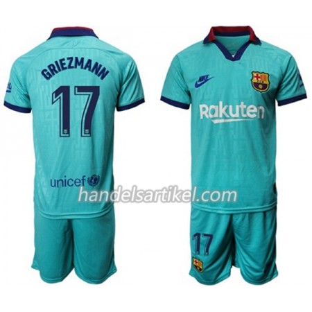 FC Barcelona Griezmann 17 Kinder Ausweich Trikotsatz 2019/20 Kurzarm (+ Kurze Hosen)